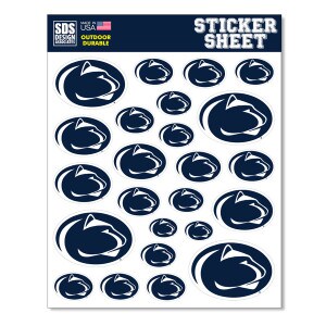 sticker sheet Penn State Athletic Logos image